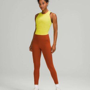 NEW NWT Lululemon Wunder Under High-Rise Tight Aztec Brick Size 18 Leggings